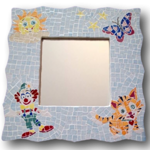 Mosaïque Personnalisée Le Clown et le Petit Tigre