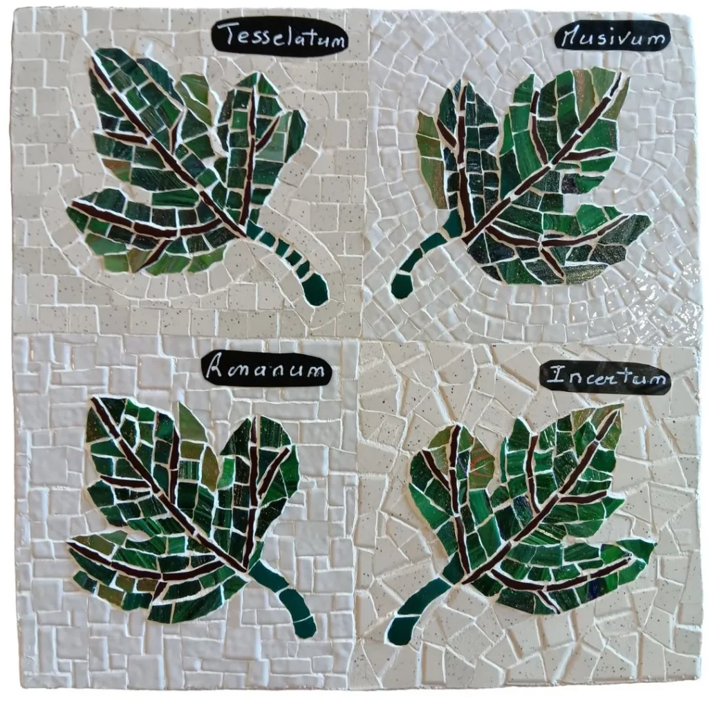 Voici les 4 opus que j'utilise le plus pour mes mosaïques personnalisées